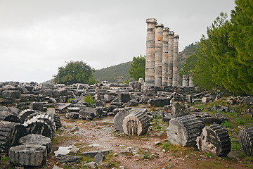 Image showing Ancient ruin in Hierapolis, Turkey