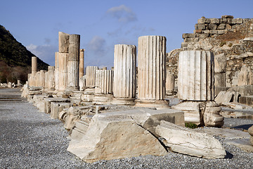 Image showing Ancient greek town of Ephesus in Turkey