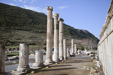 Image showing Ancient greek town of Ephesus in Turkey