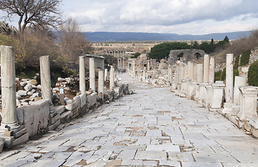 Image showing Ancient greek town of Ephesus in Turkey