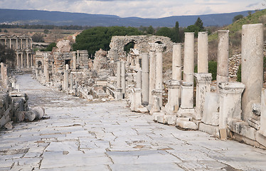 Image showing Ancient greek town of Ephesus in Turkey