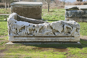 Image showing Ancient sarcophagus