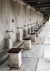 Image showing Washing place outside a mosque