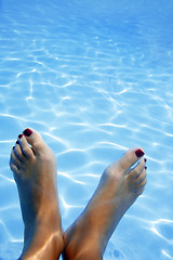 Image showing Underwater Feet