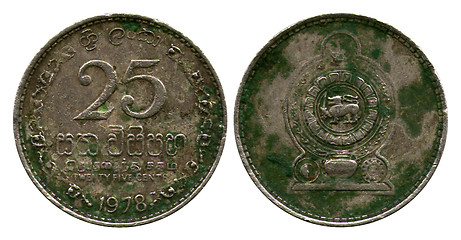 Image showing twenty five cents, Sri Lanka, 1978