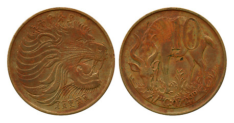 Image showing ten cents, Ethiopia, 1969