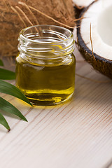 Image showing Coconut and coconut oil 