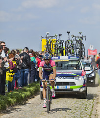 Image showing Filippo Pozzato- Paris Roubaix 2014