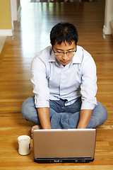 Image showing Businessman at home