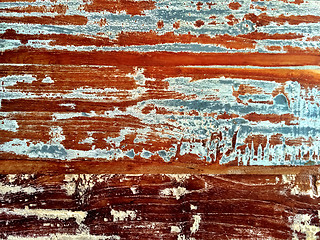 Image showing Old painted wood background