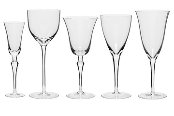 Image showing different empty glass