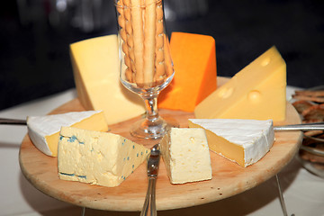 Image showing Cheese platter