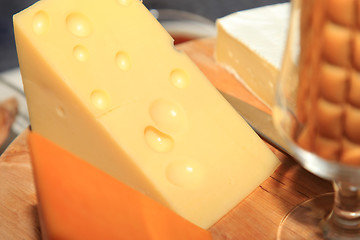 Image showing Cheese platter