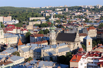 Image showing view to the house-tops in Lvov city