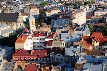 Image showing view to the house-tops in Lvov city