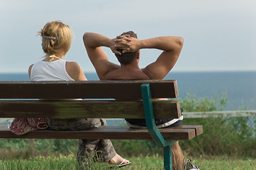 Image showing Couple with Relaxing View