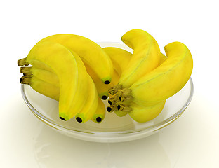 Image showing bananas on a plate