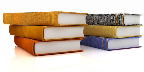 Image showing The stack of books