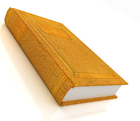 Image showing The leather book 