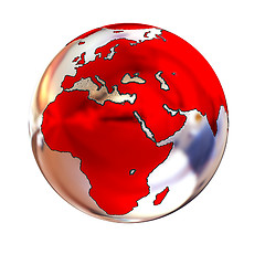 Image showing Chrome Globe
