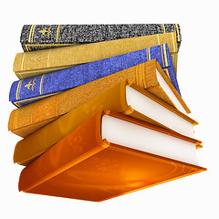 Image showing The stack of books