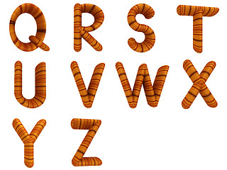 Image showing Wooden Alphabet set 