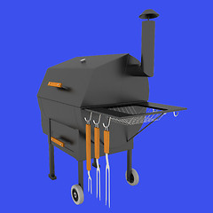 Image showing oven barbecue grill