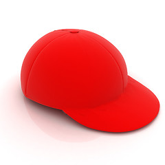 Image showing Red peaked cap