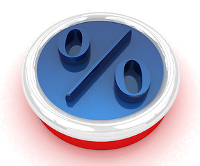 Image showing Discount button with percent symbol