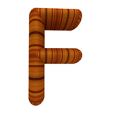 Image showing Wooden Alphabet. Letter 