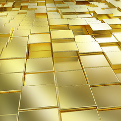 Image showing Gold urban background