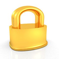 Image showing Gold lock