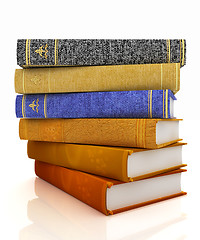 Image showing The stack of books