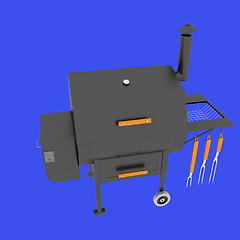 Image showing oven barbecue grill