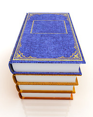 Image showing The stack of books 