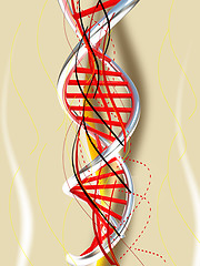 Image showing DNA structure model background 