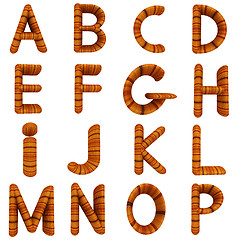 Image showing Wooden Alphabet set 