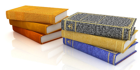 Image showing The stack of books