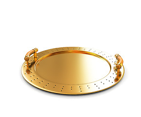 Image showing Gold salver 