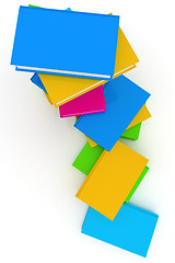 Image showing colorful real books