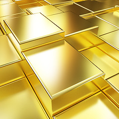 Image showing Gold urban background