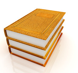 Image showing The stack of books 