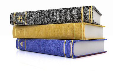 Image showing The stack of books