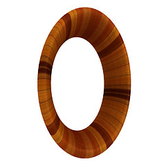 Image showing Wooden number 