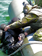 Image showing Military Diver On Mission