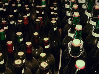 Image showing Wine bottles