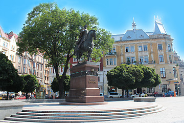 Image showing monument of Daniel of Galicia in Lvov city