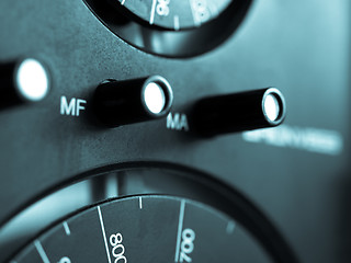 Image showing Old AM - FM radio tuner