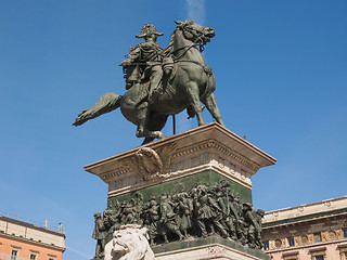 Image showing Vittorio Emanuele II monument in Milan