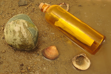 Image showing Message in a bottle